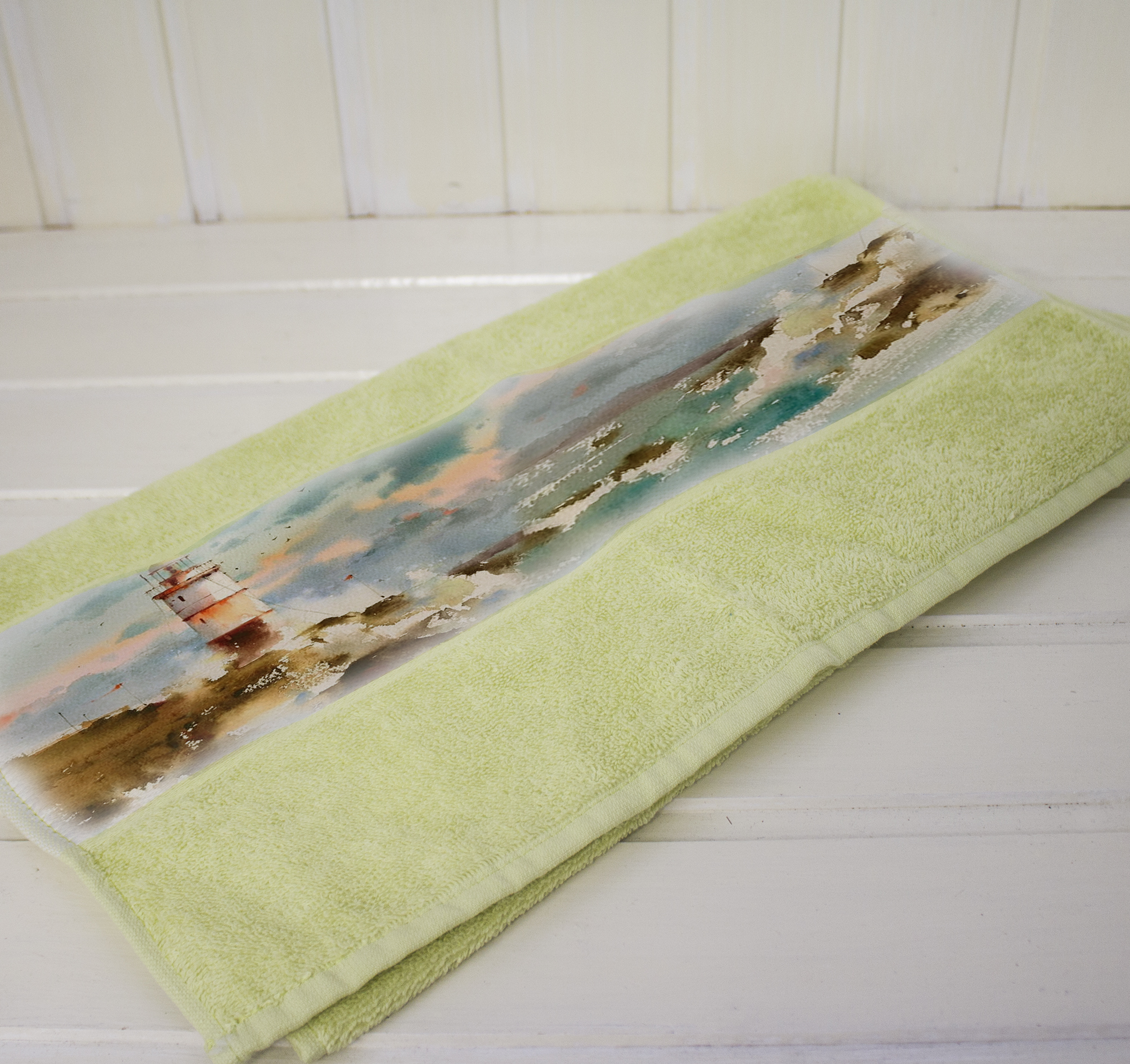 Махровое полотенце с печатью